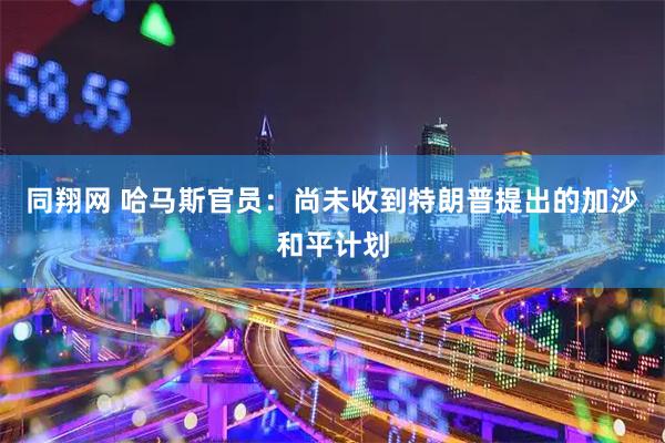 同翔网 哈马斯官员：尚未收到特朗普提出的加沙和平计划